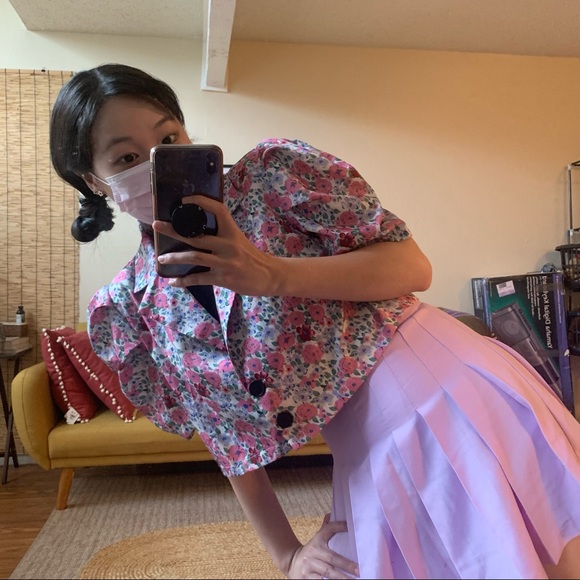 Multi color crop jacket - Picture 2 of 3